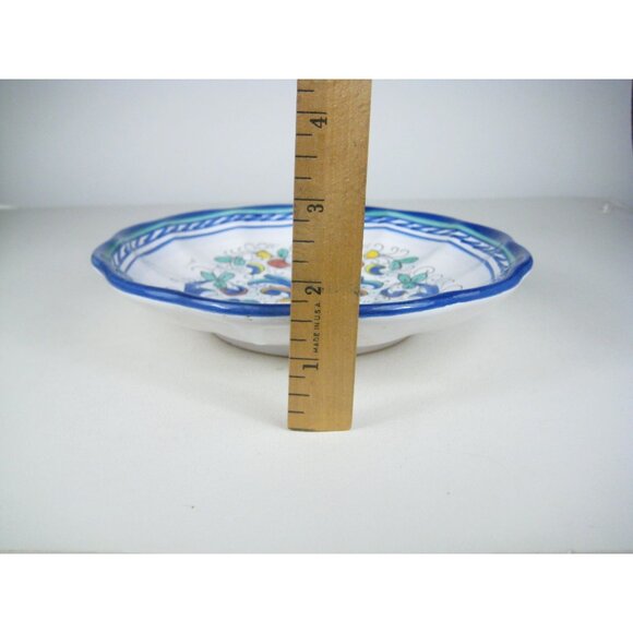 Deruta Hand Painted Italian Ceramic Plate Wall Hanging Floral Italy 7 Inch Decor - Picture 7 of 10